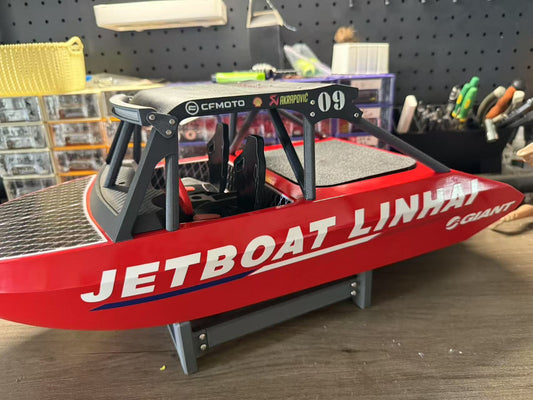M Jet 35 RC Jet Boat (Red) - ABS hull with carbon fiber parts
